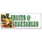 Signmission FRUITS & VEGETABLES BANNER SIGN local locally grown organic just picked B-Fruits & Vegetables - alternate 1